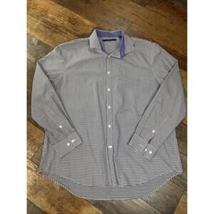 Perry Ellis Men's XL Plaid Long Sleeve Button-Down Shirt